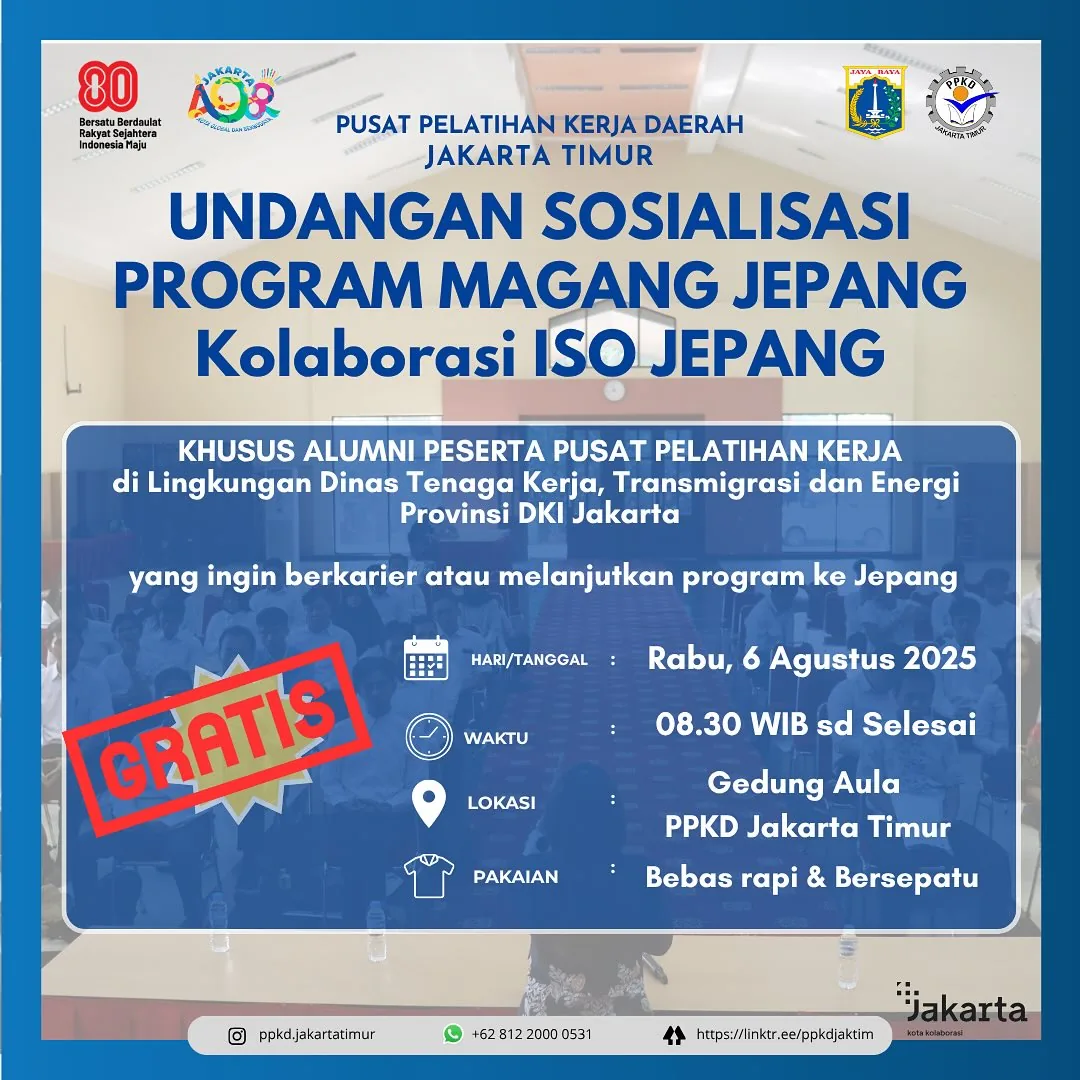 UNDANGAN SOSIALISASI PROGRAM MAGANG JEPANG – PPKD KABUPATEN MAJALENGKA